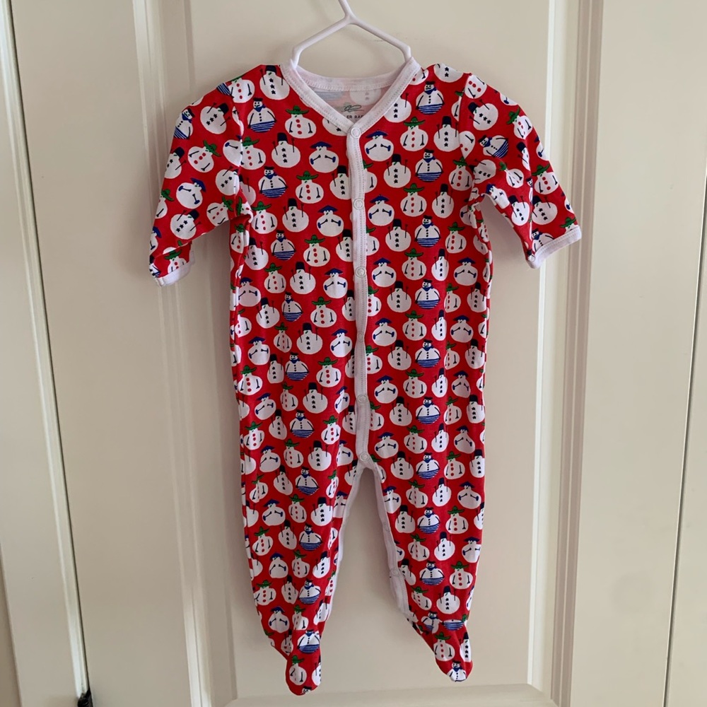 Roller rabbit snowman pajamas 3-6 mo